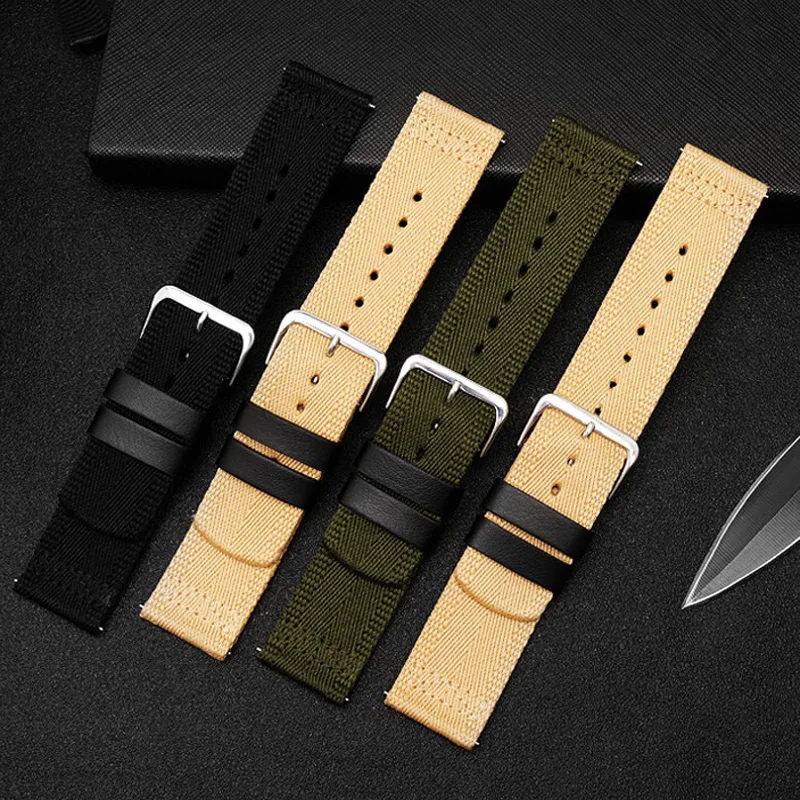 For Casio PRW-60Y/50Y/70Y/30 series Strap PROTREK Mountaineering Watch PRW-60Y PRW-50Y PRW-70Y Nylon canvas watch strap 23mm