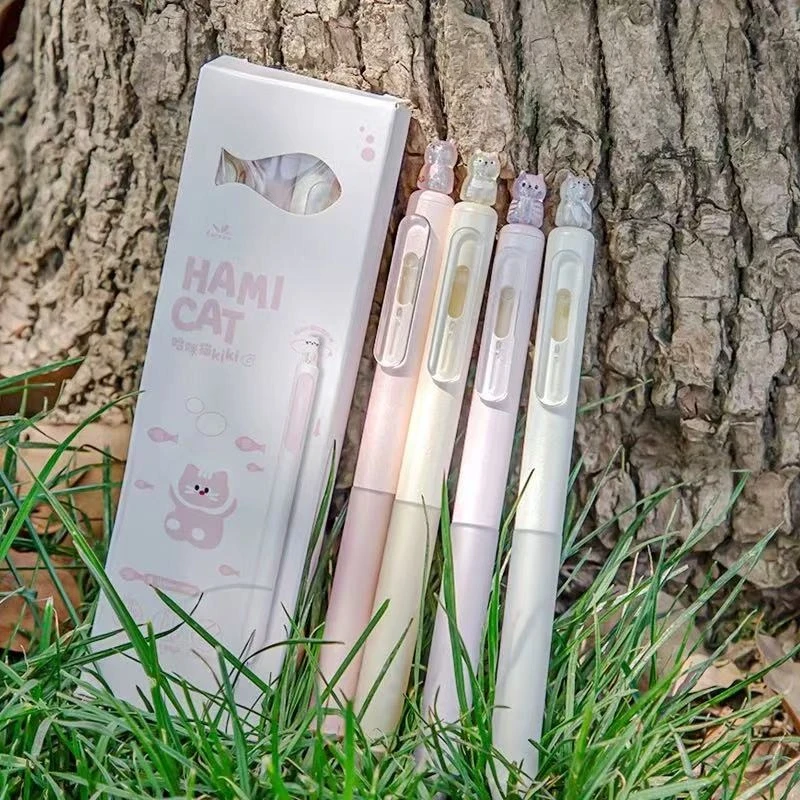 

Press The Kawai Gel Pen Hami Cat Rotating Lucky Cat Student CS Double Bead Quick Drying Brush Question Lovely School Supplies