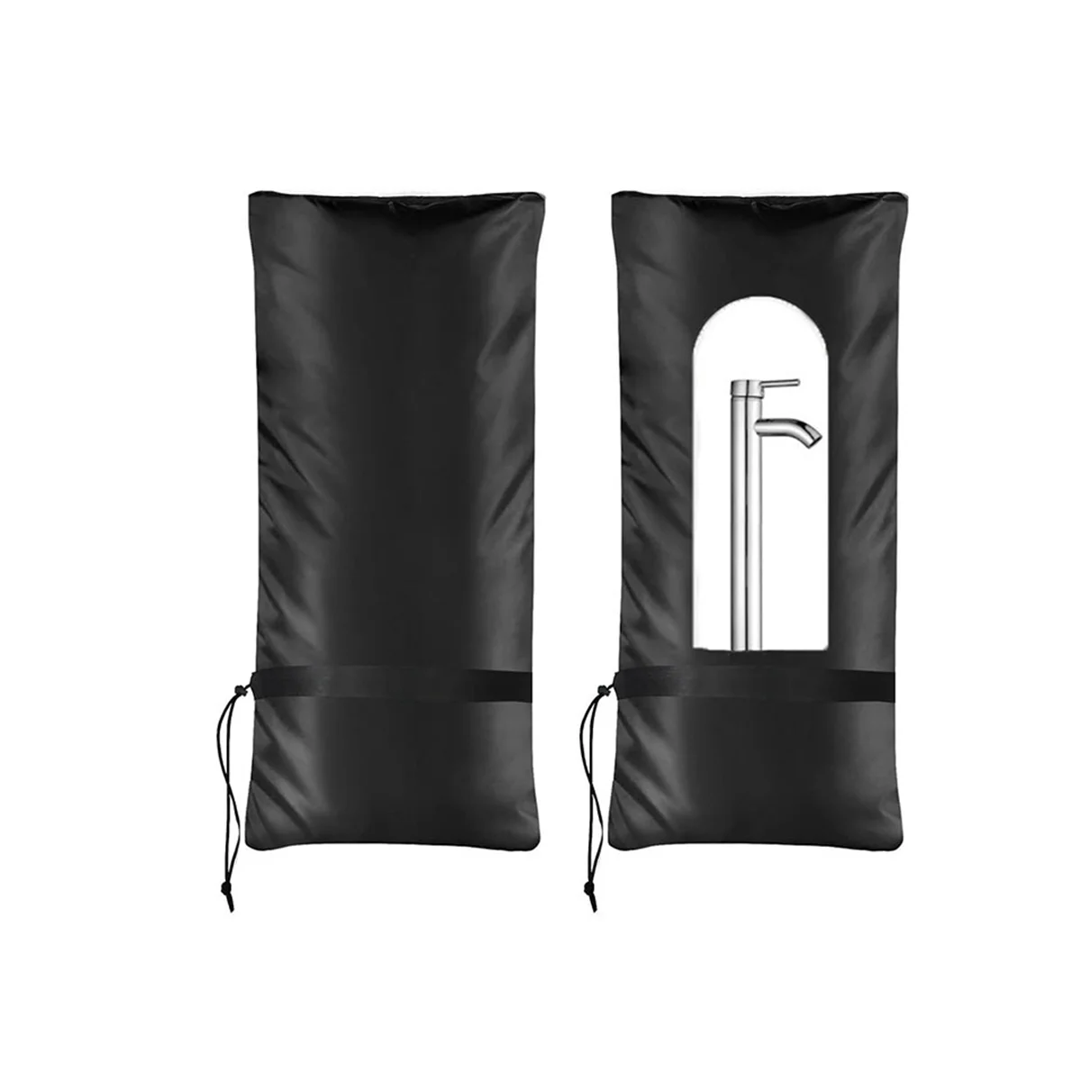 2Pcs Insulation Cover 25Inch H x 13Inch W, Outdoor Faucet Cover, Outdoor Garden Faucet Socks, Winter Freeze Protection
