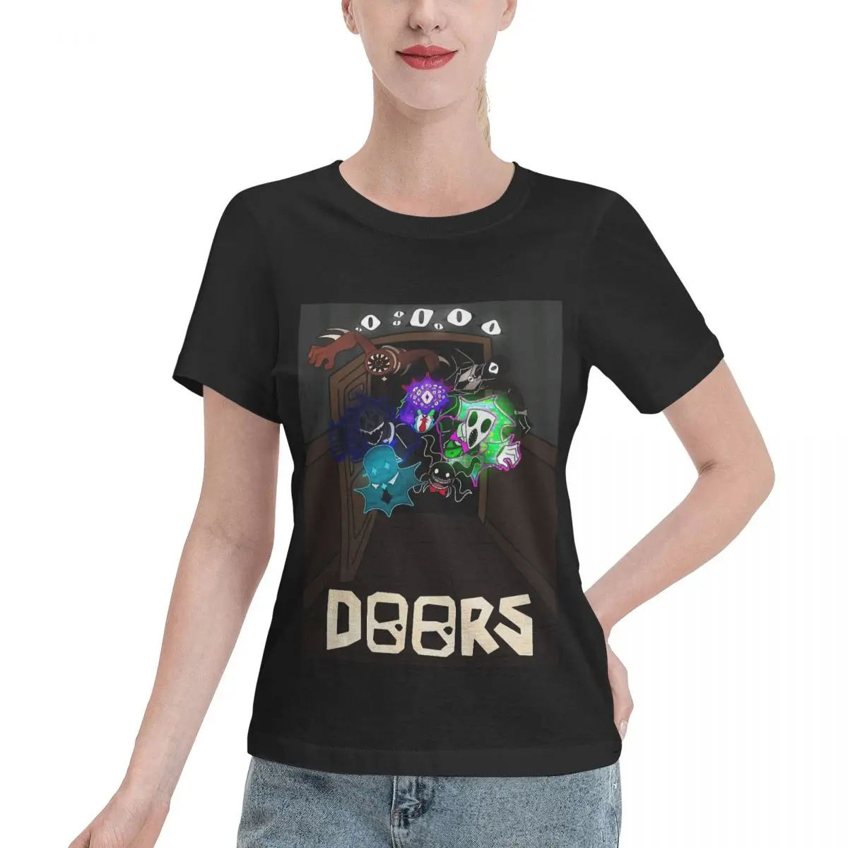 Great Deal Doors All Team Women's T-shirt Retro All Season T-Shirt