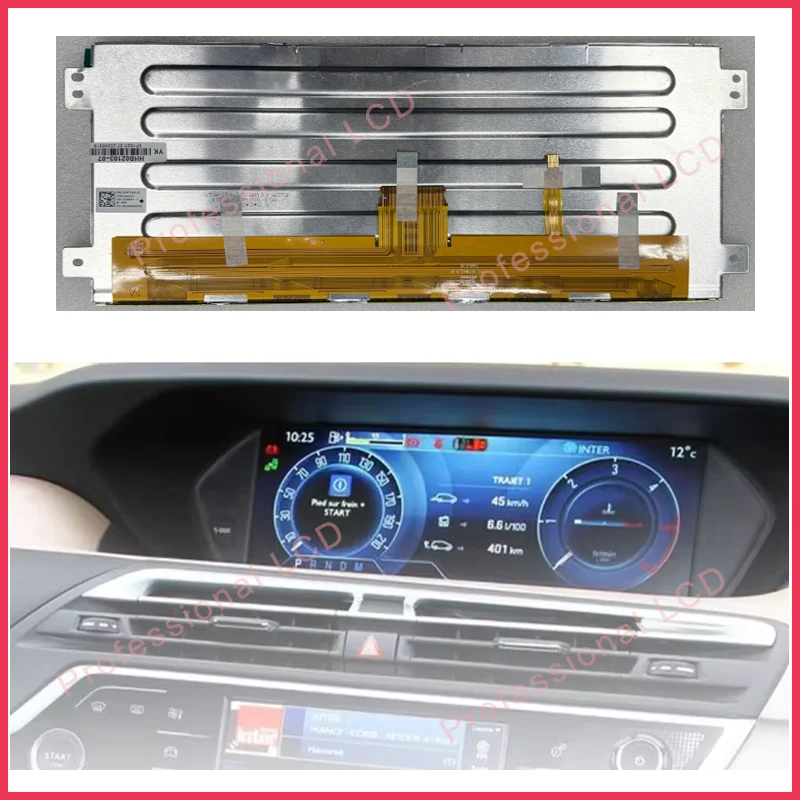 Écran d'affichage LCD d'origine 12.3 pouces LLB123LT01 pour citroën C4 Spacetour Peugeot 3008 moniteur LCD de tableau de bord de voiture de Navigation