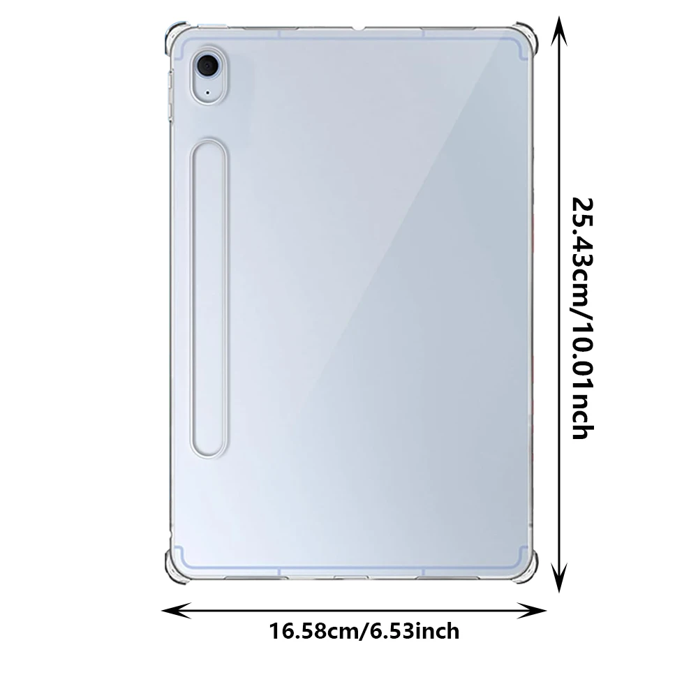 Clear Case for Samsung Galaxy Tab S10 Lite 11 Inch, Flexible Silicone TPU Shockproof Anti-Scratch,Anti Yellowing, Slim-Fit Shell