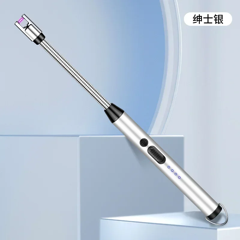 Type C Rechargeable Pulse Ignition Gun Candle Lighter with 360° Flexible Neck, Special Lighter for Kitchen Extended Gas Stove