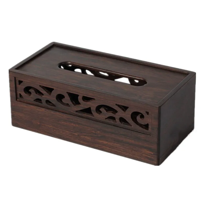 mahogany tissue box, red sandalwood tissue box, carved exquisite paper drawing wooden box