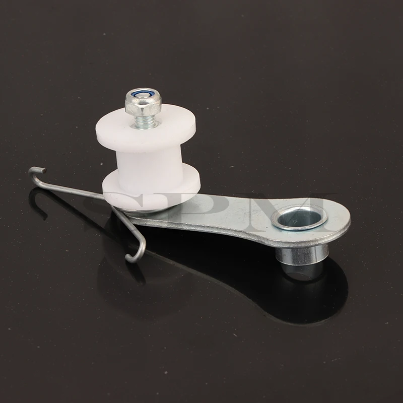 Motorcycle Chain Tensioner Adjuster with Spring Roller Guide for Scooter 50cc 70cc 90cc 110cc 125cc Pit Dirt Bike ATV Quad