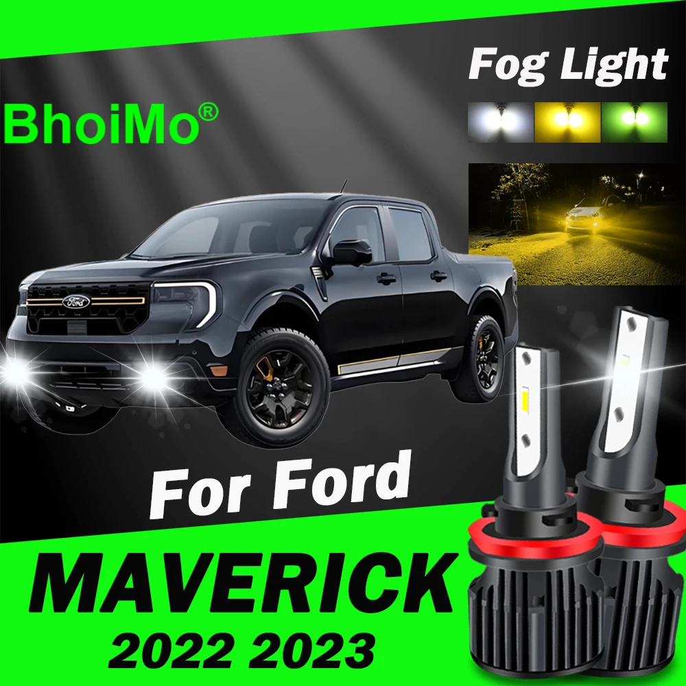 

BhoiMo For Ford MAVERICK 2022 2023 Front Fog Light Lamp Led Bulb