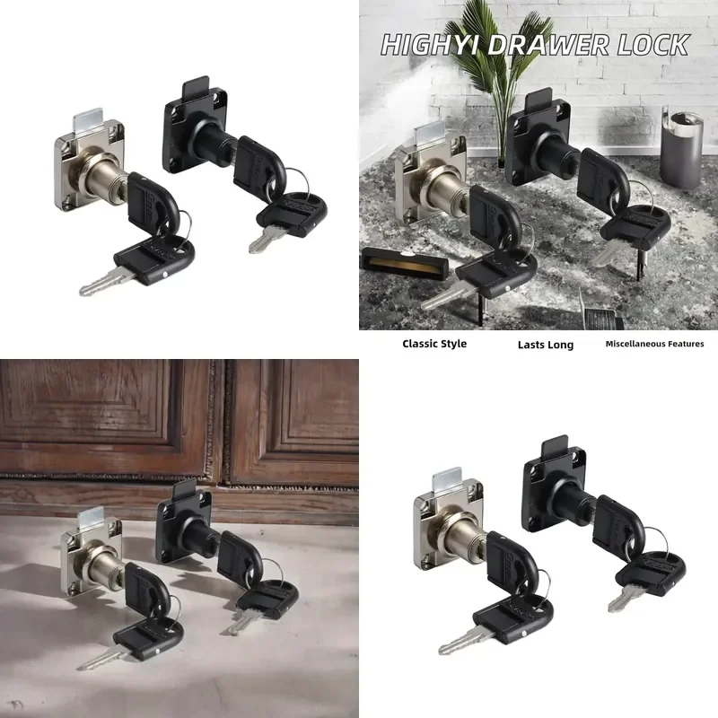 for Gaoyi 136-22 Modern Antique Office Metal Cabinet Lock Drawer Lock Furniture Hardware Iron Master Hotel Steel Plastic