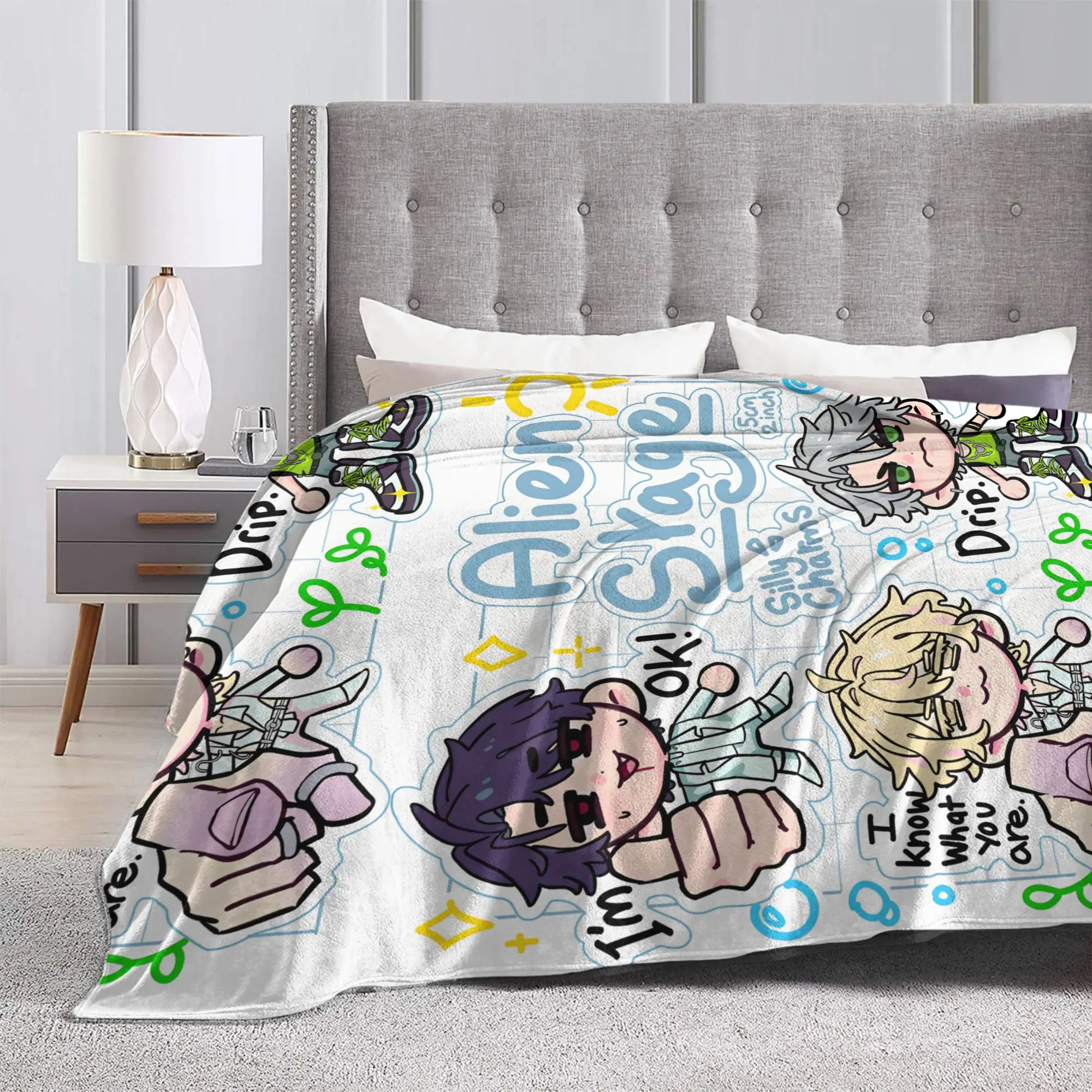 الغريبة المرحلة غطاء بطانية لوكا تيل إيفان الكرتون الصوف رمي بطانية المنزل الأريكة المطبوعة فائقة النعومة الدافئة المفارش ،