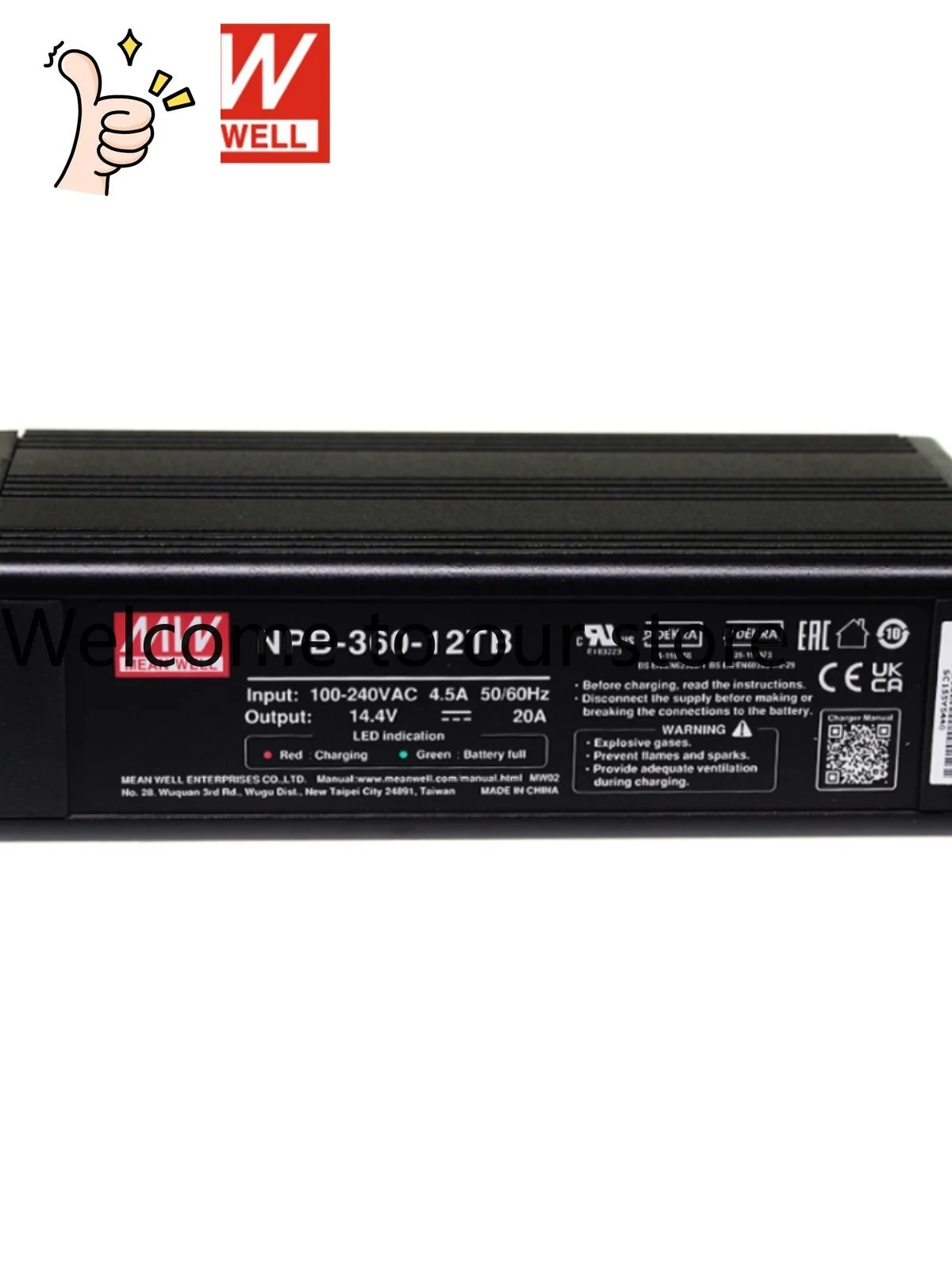 Mingwei Power Supply NPB-360-12/24/48 TB/XLR/AD1 2/3 Stage Lead Acid/Lithium Battery Charger