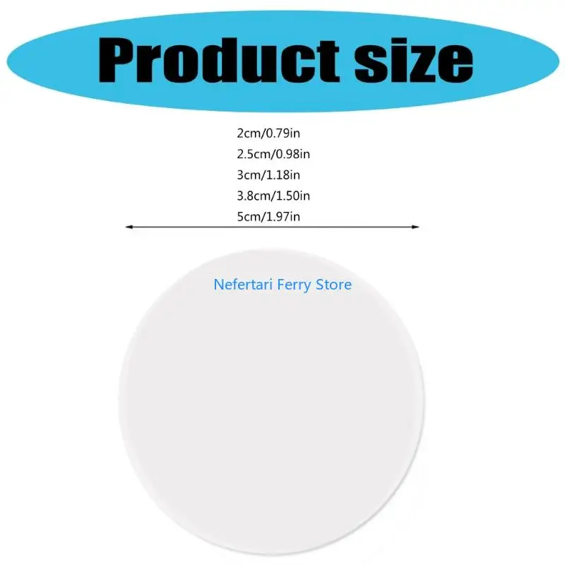 A9BD 500pcs Clear PVC Seal Sticker Mabels для упаковки