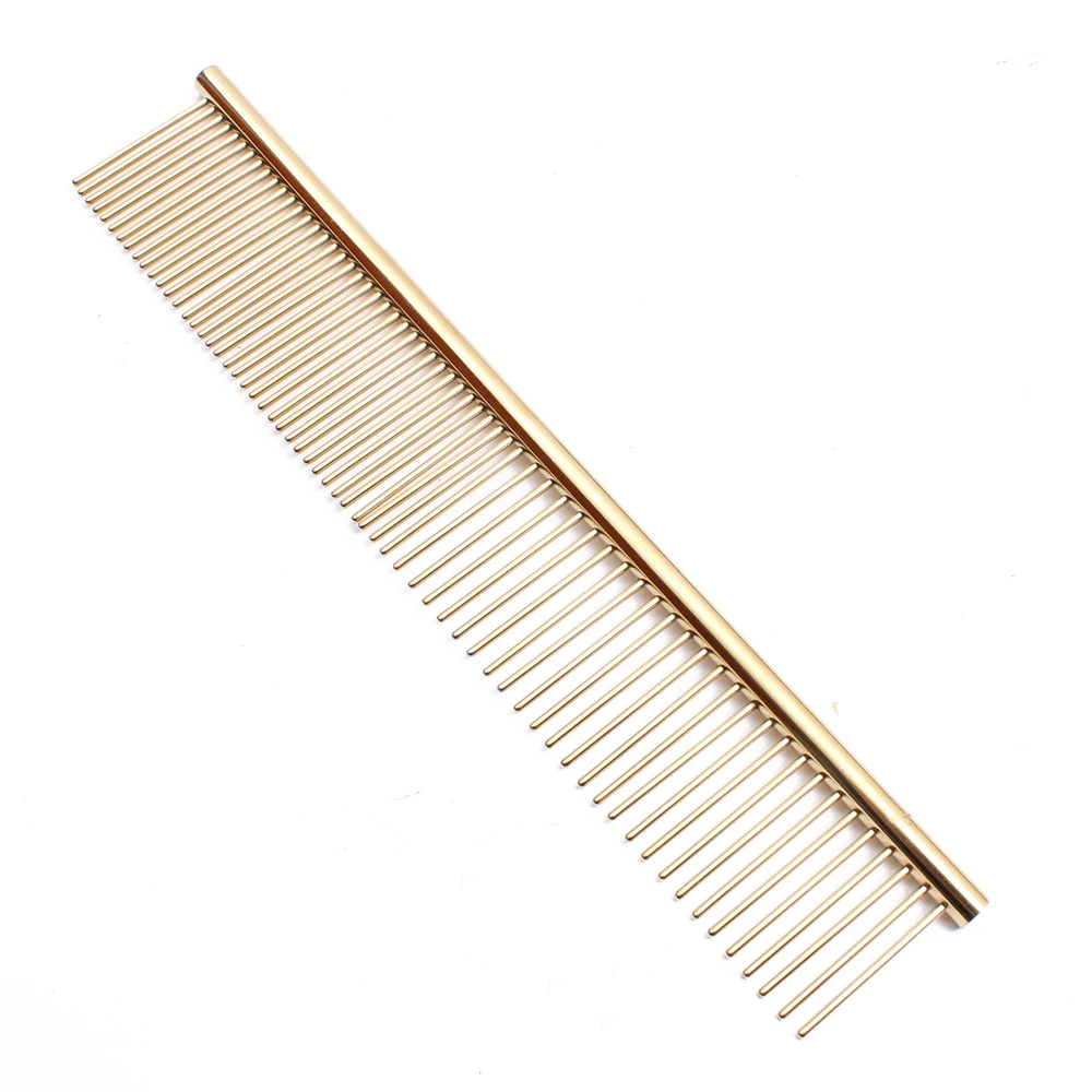 Puppy Grooming Comb Groomer For Dog Stainless Gold  Dog Grooming Combs Dog Hair Care Pet Grooming Comb for Dogs Cats C6703