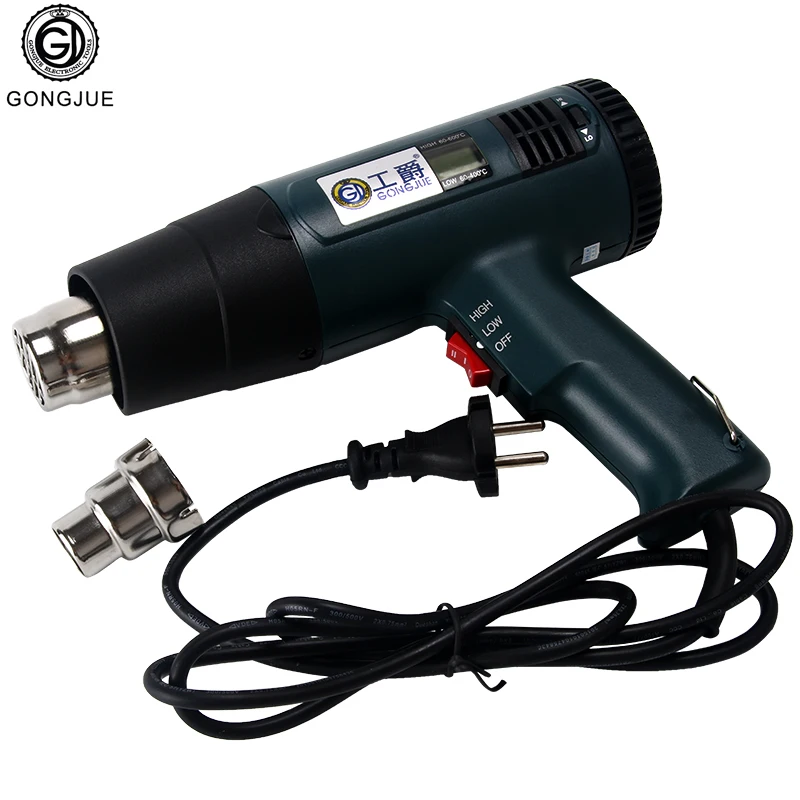 

Heat gun 220V 1600W 8016LCD Display Adjustable temperature Hot air gun Hair dryer Soldering hairdryer Gun air hot air heat gun