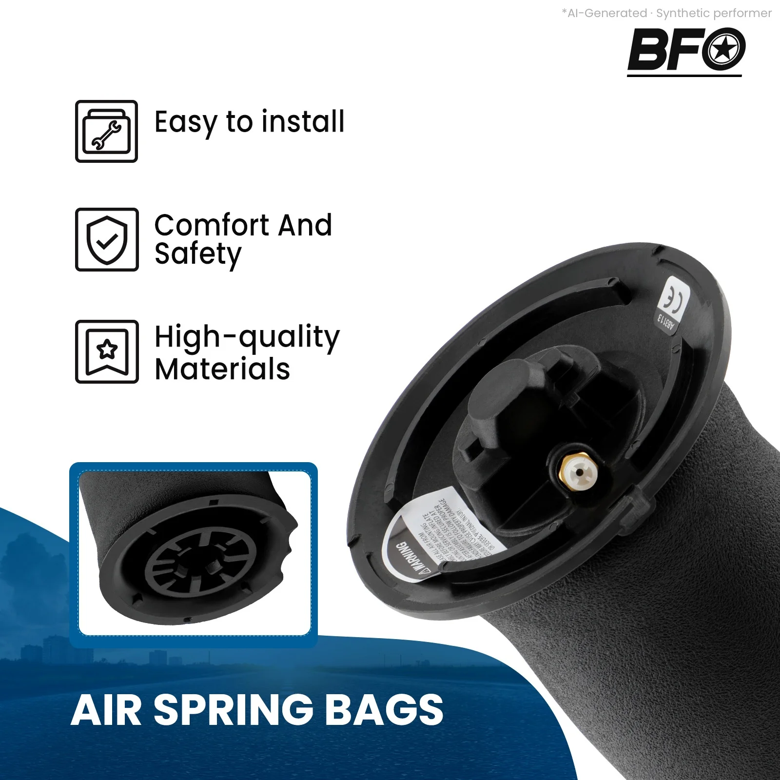 2PCS Rear Air Spring Bag Suspension For BMW 5 Serie E61 Touring 37126765603 for 5 Series 545i E61 03-10