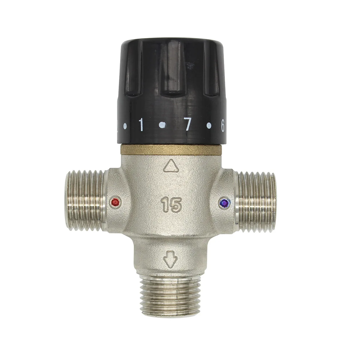 Brass Mixing Valve Solar Energy Thermostatic Valve Bathroom Faucet Temperature Mixer Control DN15 DN20 DN25