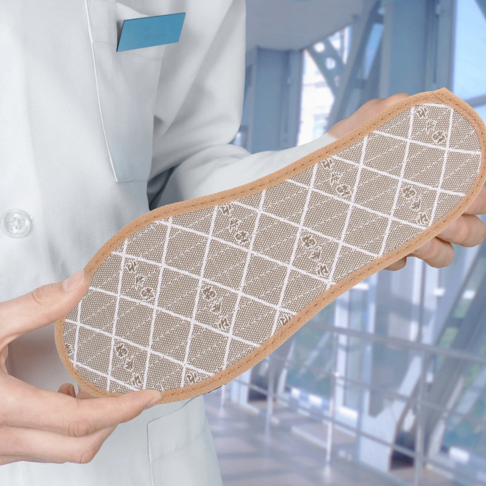 

3Pairs Bamboo Charcoal Insoles Tight Thread Wear Resistant Foot Care for Women Men Size 40 Bamboo Charcoal Insoles