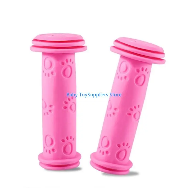 مقابض R1WF غير قابلة للانزلاق ومريحة للدراجة، مقابض مطاطية للدراجة، مقابض دراجة ملونة، ملحقات دراجة الأطفال الصغار للأطفال #4