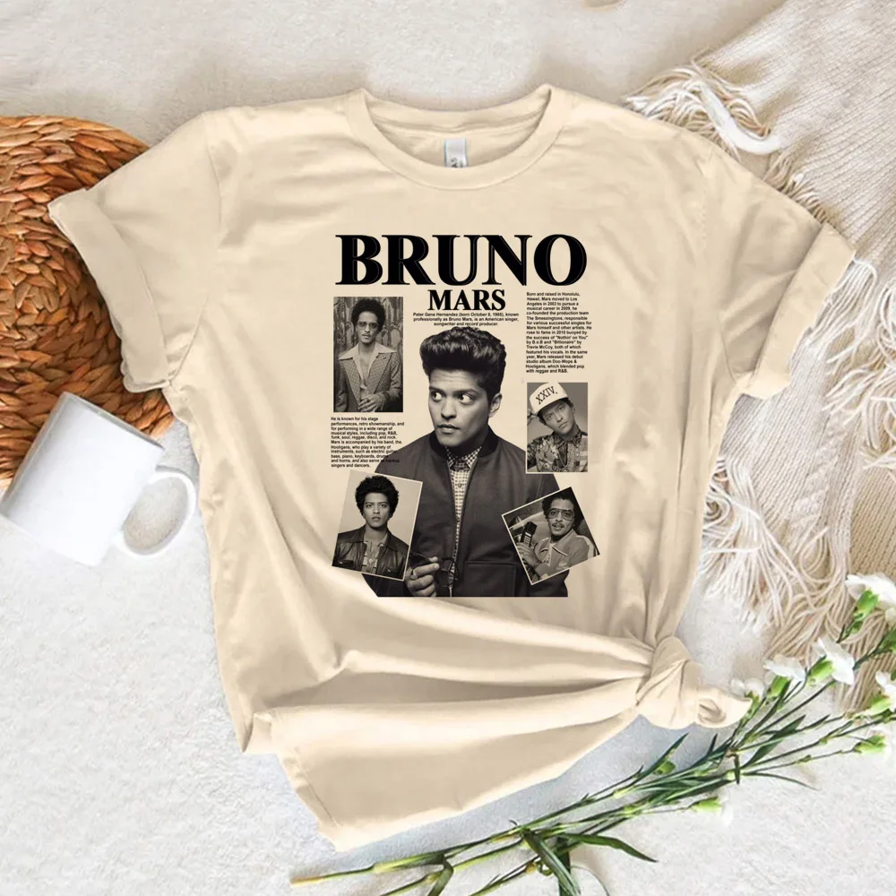 Bruno Mars tshirt women anime designer t-shirts girl harajuku manga comic clothes