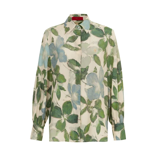 Imagen 2 del producto CHCH, Tops estampados para mujer, Blusas con estampado de moda, camisas informales de manga larga para oficina para mujer, Blusas ajustadas