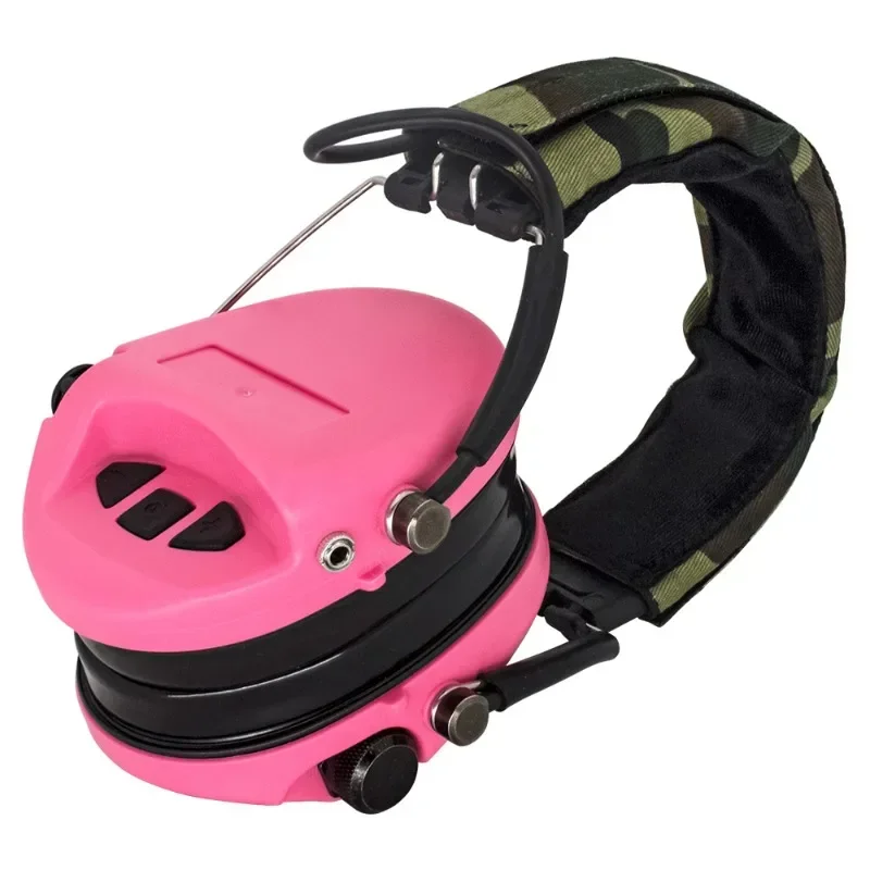 Tactical Headphones MSASORDIN Airsoft Outdoor Sports Hearing Protection Shooting Earmuffs Without Microphone -Pink