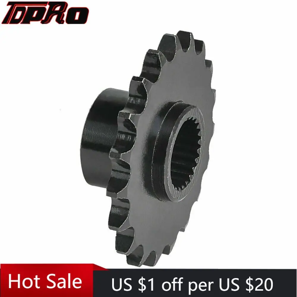 Front Wheel Sprocket 428 Chian 19 Tooth  24 Splinle Iron for Gy6 150cc ATV Quad Gokart Taotao Motorcycle Pit Bike Buggy