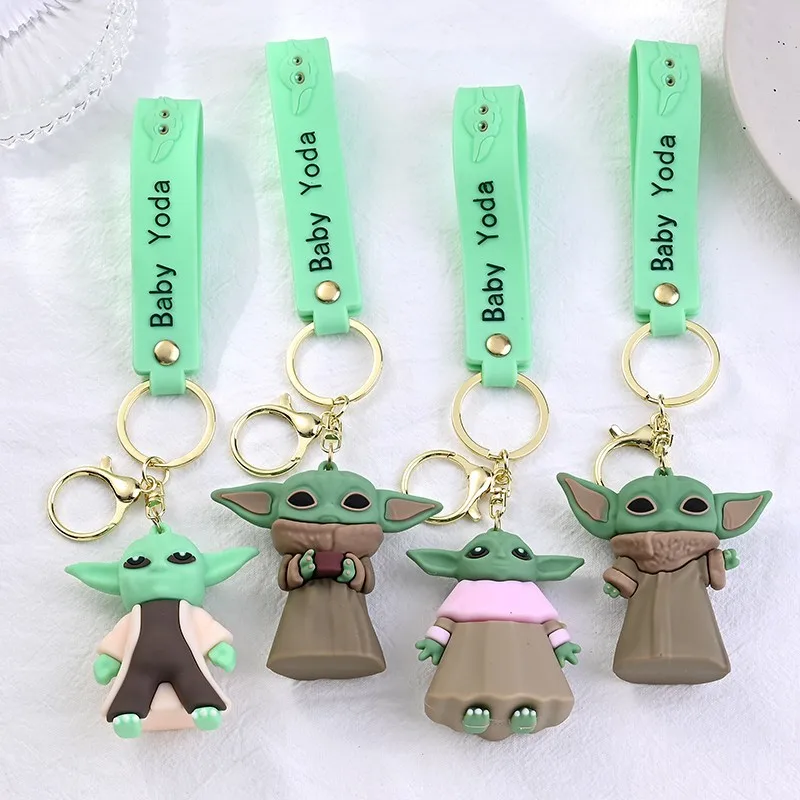 

Мультяшный брелок «Звездные войны» с милым Йодой, силиконовый, в японском стиле, подвеска для школьной сумки, модное украшение для рюкзака для мальчиков и мужчин
