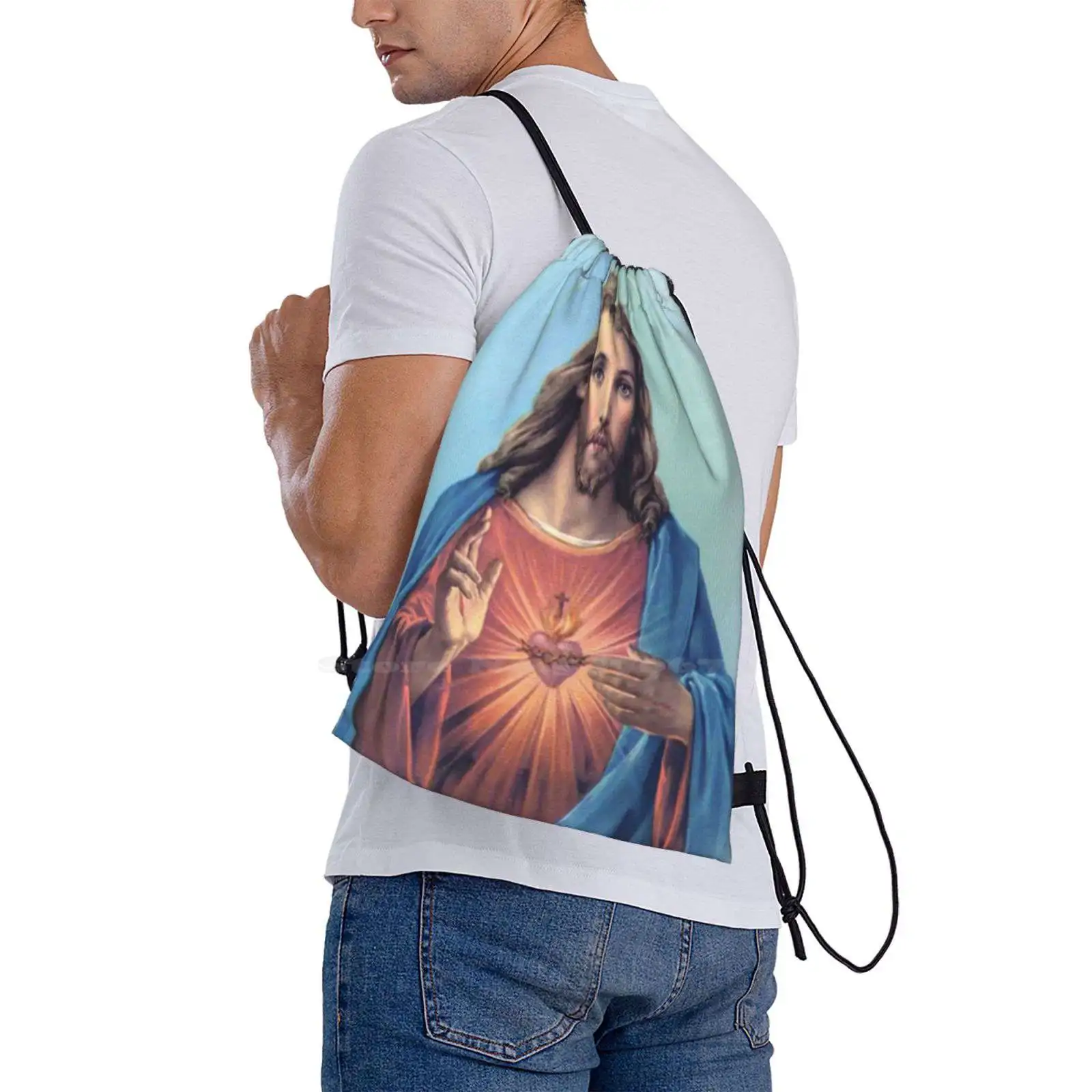 Heilig Hart Van Jezus Hete Verkoop Schooltas Rugzak Modetassen Heilig Hart Van Jezus Jezus Christus Katholieke Roman