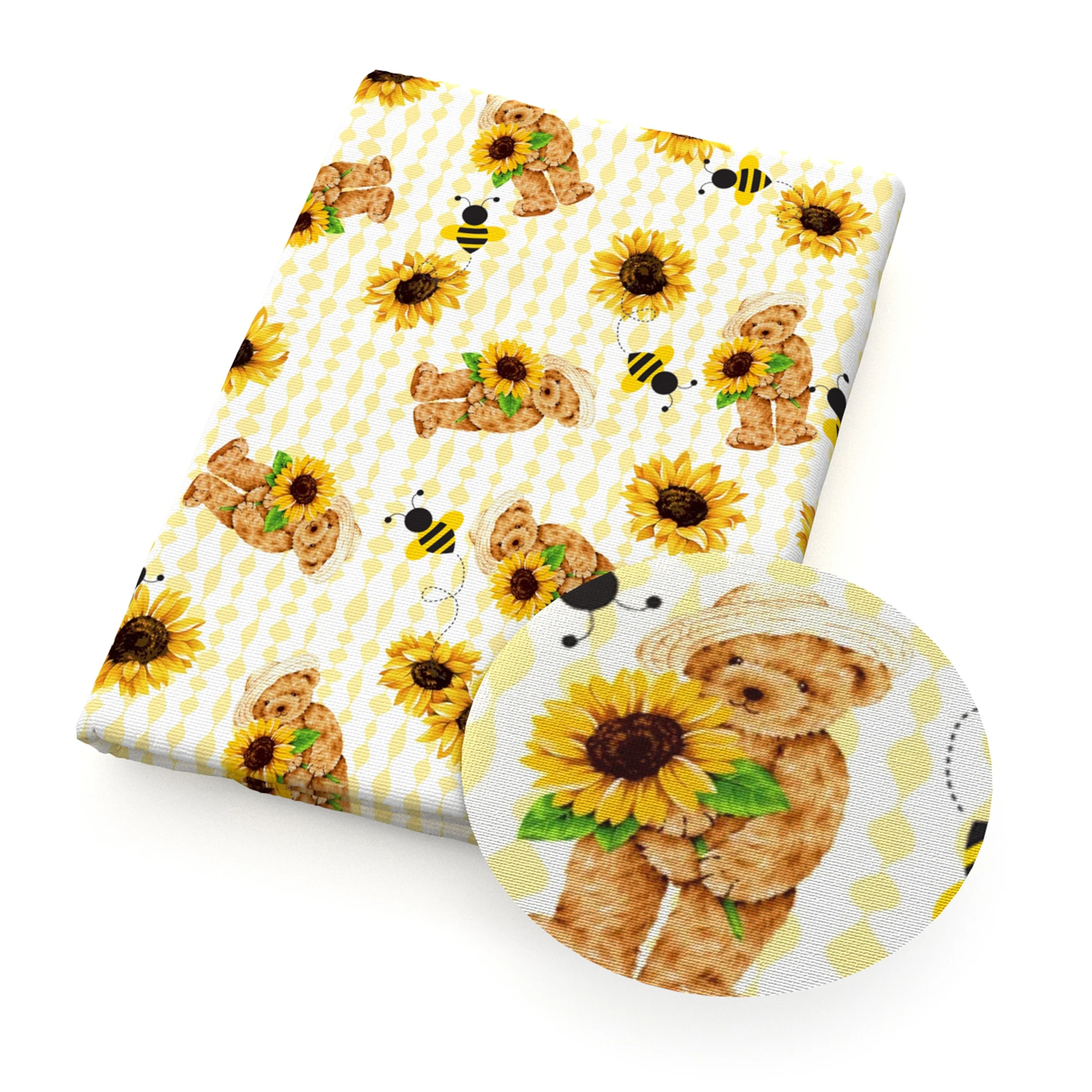 50*145cm Patchwork Spring Animals Bee Polyester Cotton Fabric for Tissue Sewing Quilting Fabrics Needlework DIY Handmade