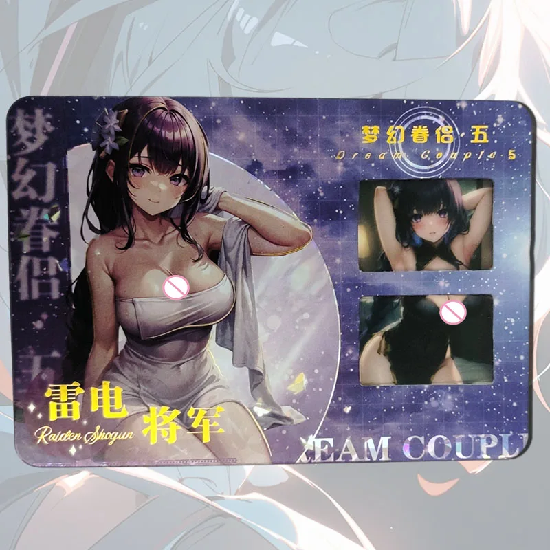 Anime Goddess Story Dream couple Film cards Keqing Kamisato Ayaka Ganyu Mona Yelan Game Collection boy Birthday Christmas gifts