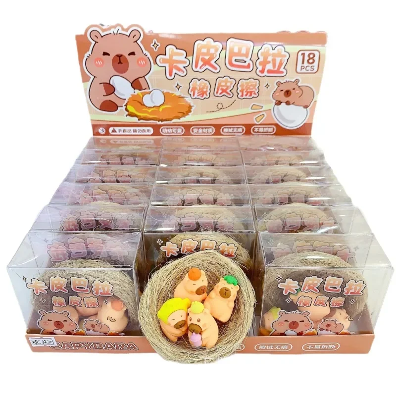 venta-al-por-mayor-18-sets-de-gomas-de-borrar-creativas-con-diseno-de-nido-de-pajaro-y-capibara-para-decoracion-diy-del-hogar-y-jardin-de-goma-con-diseno-de-dibujos-animados-premio-para-estudiantes-articulos-de-papeleria