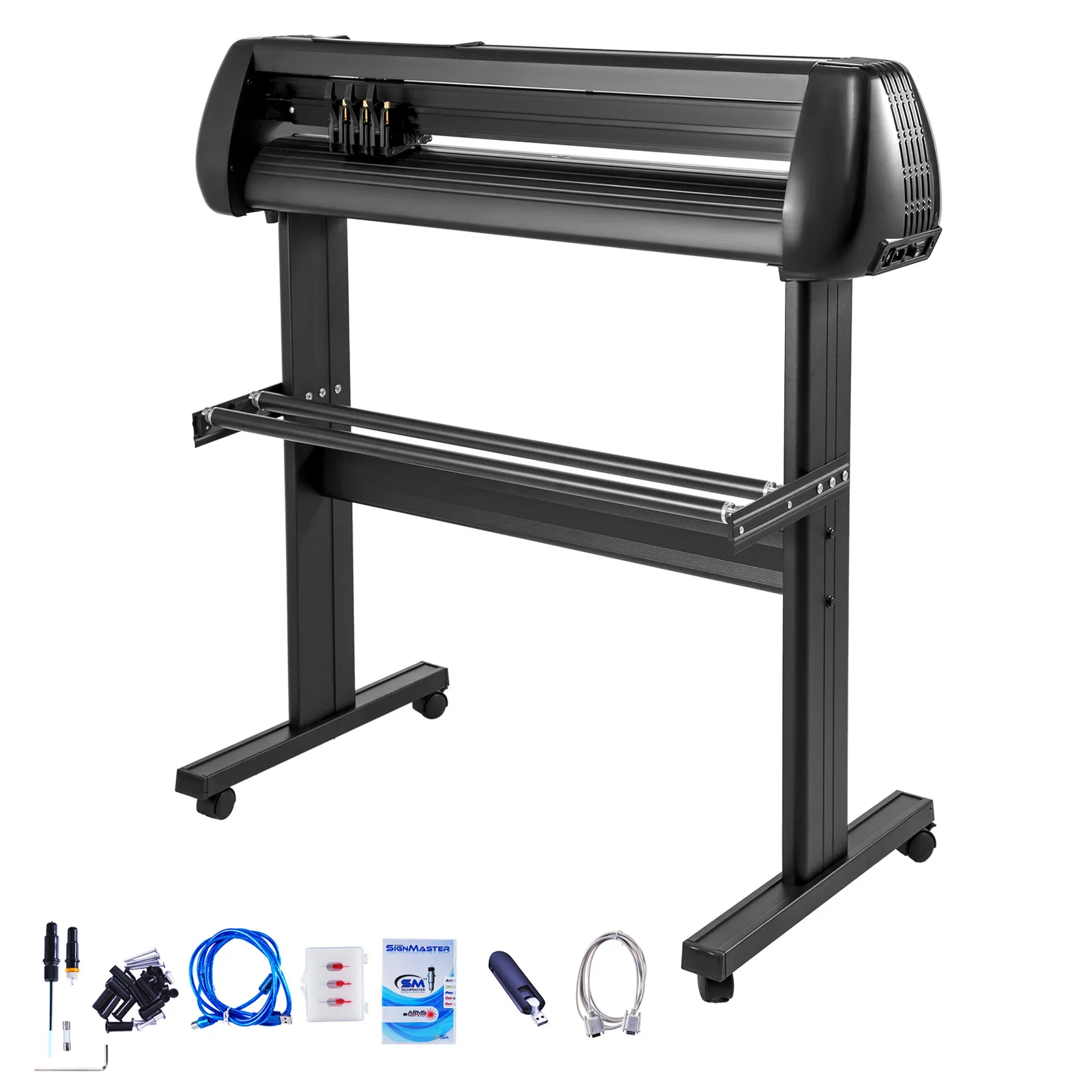 ماكينة قطع الراسمة من الفينيل مقاس 34 بوصة من SucceBuy مع 3 شفرات مجموعة برامج SIGNMASTER للعلامة/الرسم/الديكور/الملصق #1
