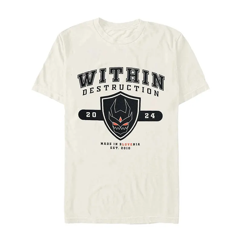 Within Destruction Band Cartoon Casual American Loose Print Men's and Women's T-shirts