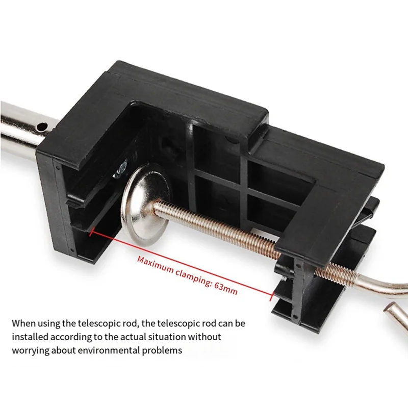 Clamp-Type Flexible Shaft Rotary Grinder Bracket Electric Mill Telescopic Bracket Desktop Support Rack