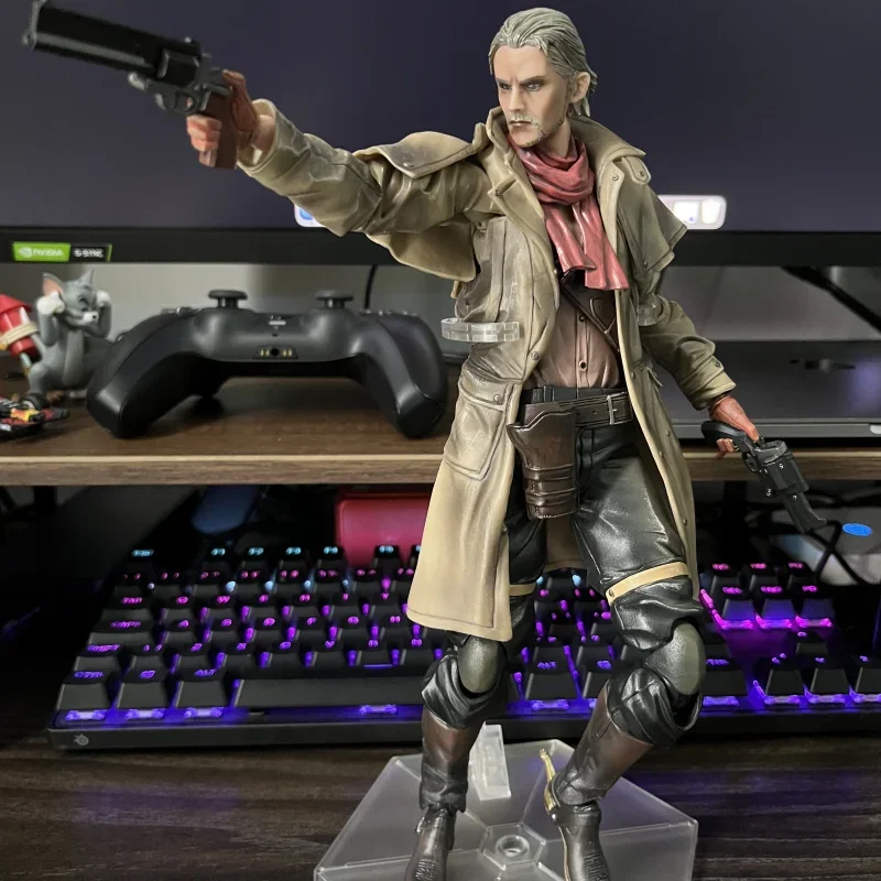 Original Playarts Changed Mgs Metal Gear Solid 5 Phantom Pain Revolver Ocelot Revolver Bobcat Doll Hand Model  Figure Toys Gifts