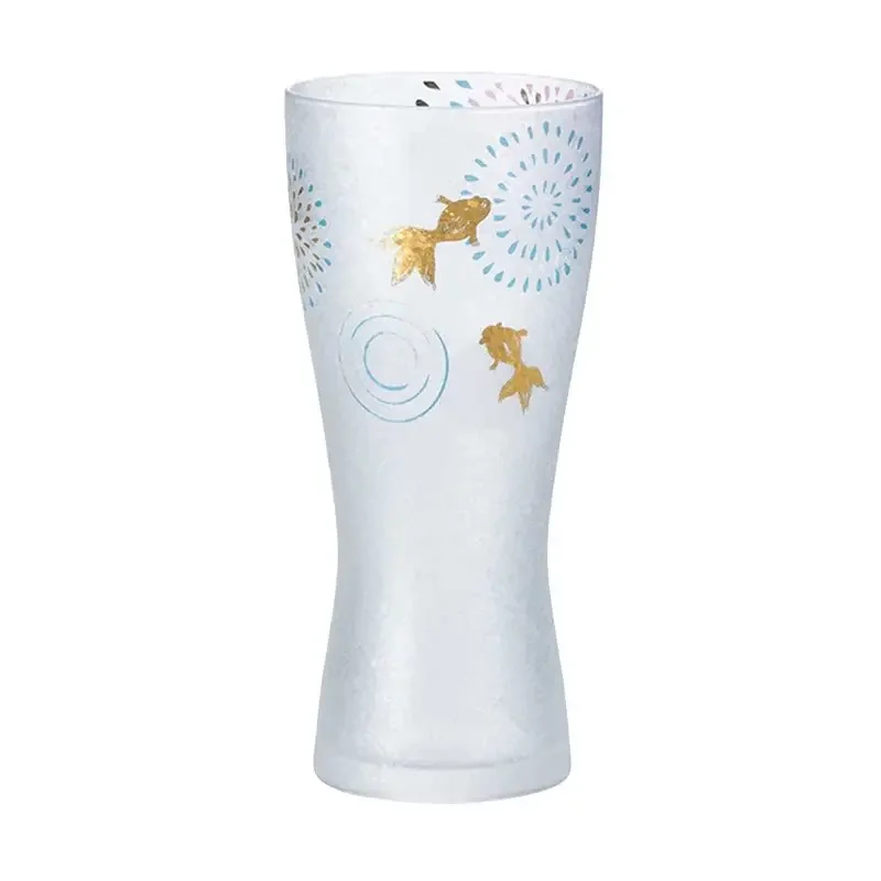 Japanese-style snowflake ball pattern frosted glass, whiskey glass, birthday gift box.