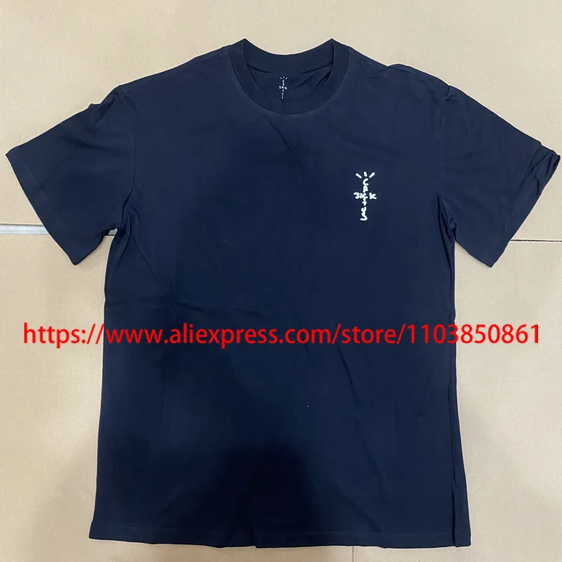 

Real Photos Cactus Jack T-shirt Tops 1:1 Printed High Quality Summer Street Daily Leisure UTOPIA Short Sleeve Tee