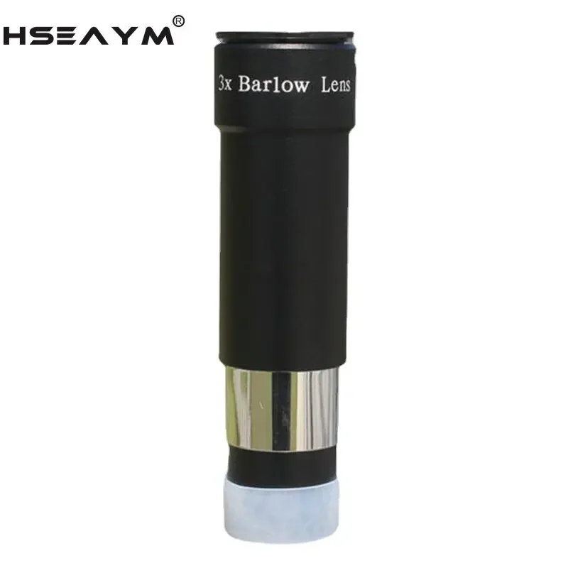 HSEAYM Aluminium Alloy 1.25 Inch 3X Ed Barlow Lens Focal Extender Eyepiece for Astronomical Telescopes  High Quality Precision