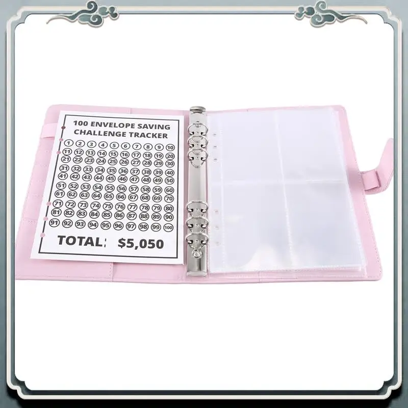 100 Envelopes Challenge Binder, Simple And Interesting Way To Save 5,050, Budget Planning Book Reusable Easy To Use