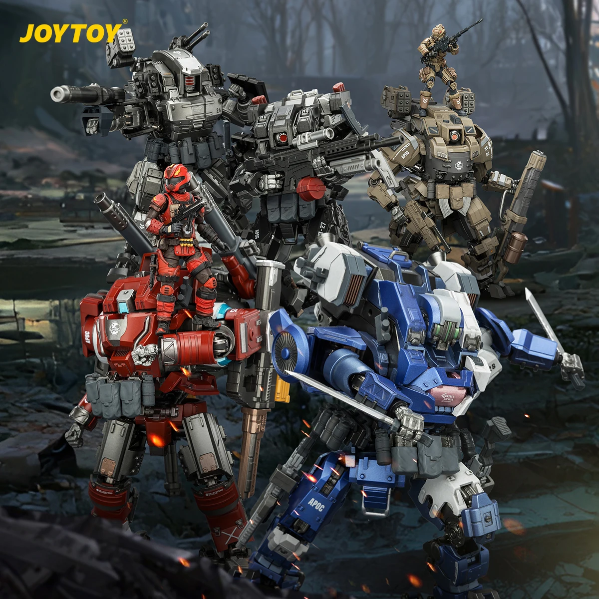 

JOYTOY Dark Source 1/25 Action Figures APOC Mech Series Thor 02 Iron Skybearer Cosmic Zenith Mystic Armor 02 Crusher