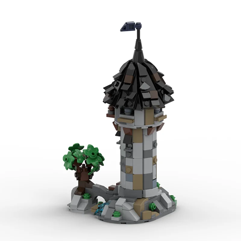 Castle Street View Model DIY MOC Building Bricks Mini Medieval Housing Tower Modular Technology Holiday Assemble Toys Suit