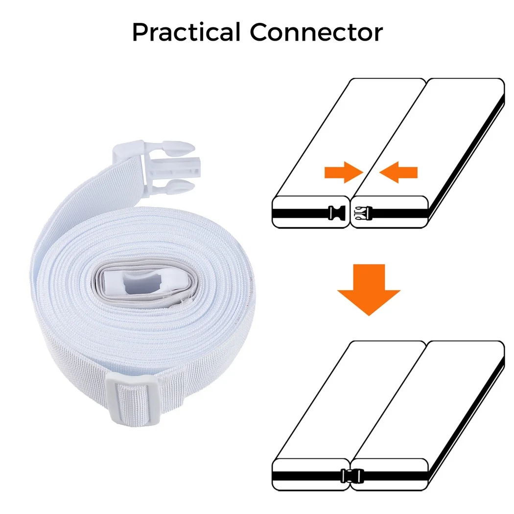 Materac pasek mocujący 32,8ft regulowany materac łączący opaskę trwałe złącze łóżka do podłączenia dwóch materacy leżącej powierzchni