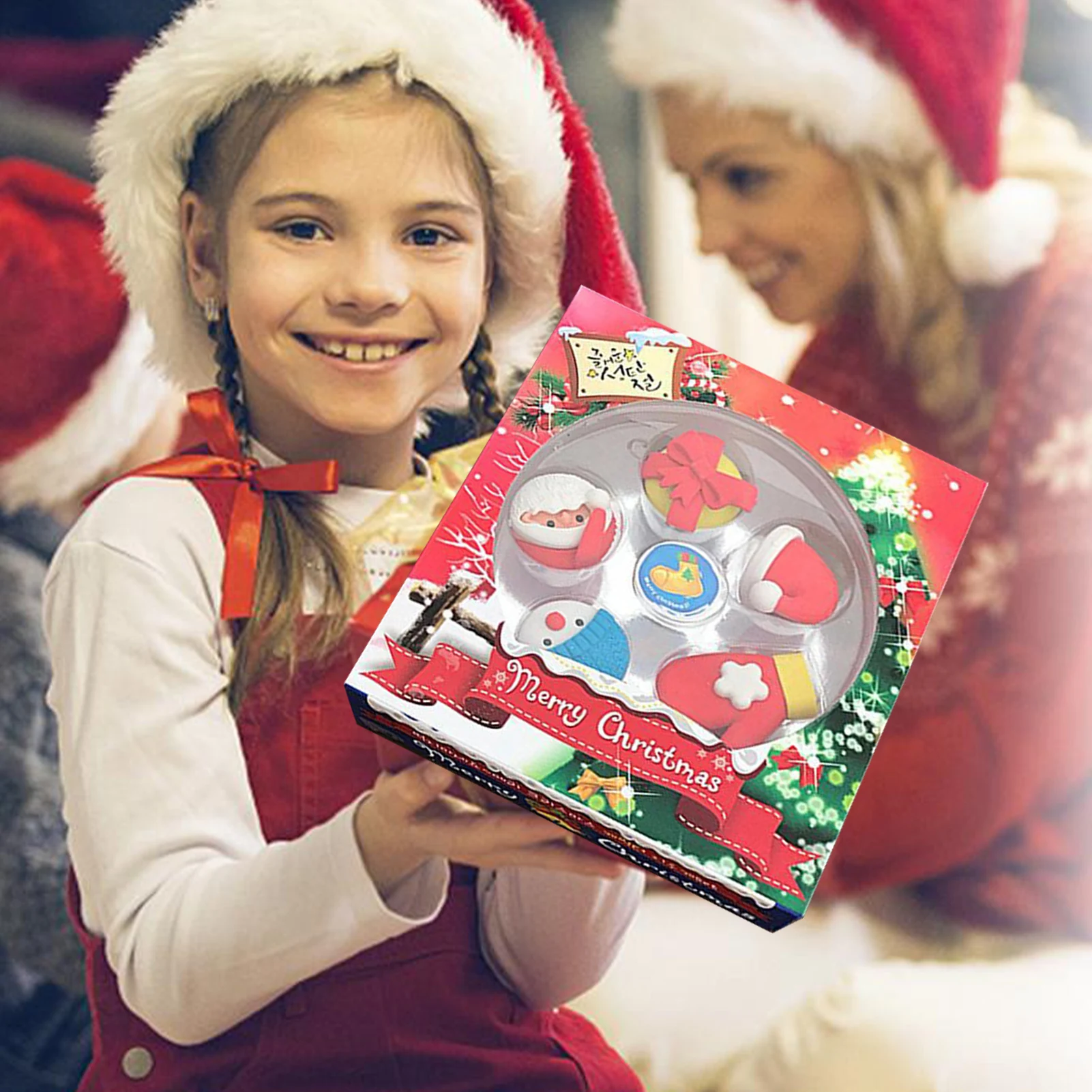 1 компл. Милые рождественские ластики Снеговик Санта Мини резинка ластик аксессуары для коррекции офиса детский подарок