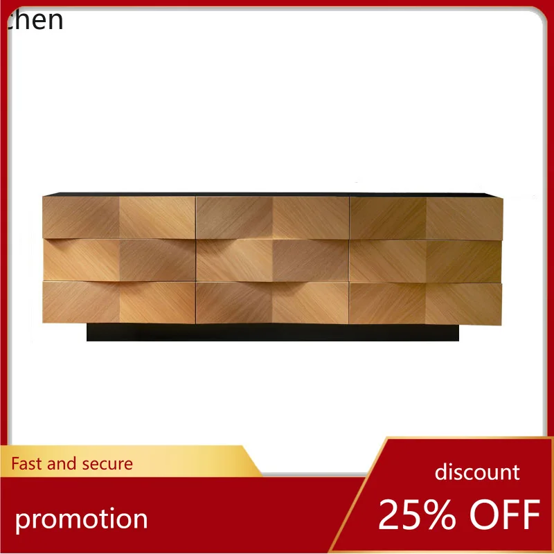 

CZ Solid Wood Living Room Six-Drawer Cabinet Vintage Style Master Bedroom Storage Cabinet Bedside Storage Cabinet