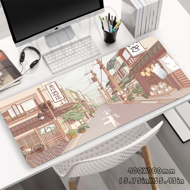 

Streetscape 80x30cm XXL Lock Edge Mousepads Large Gaming Mousepad Desk Mats Mouse Mat Beast Desk Pad For Gift Mouse Pads