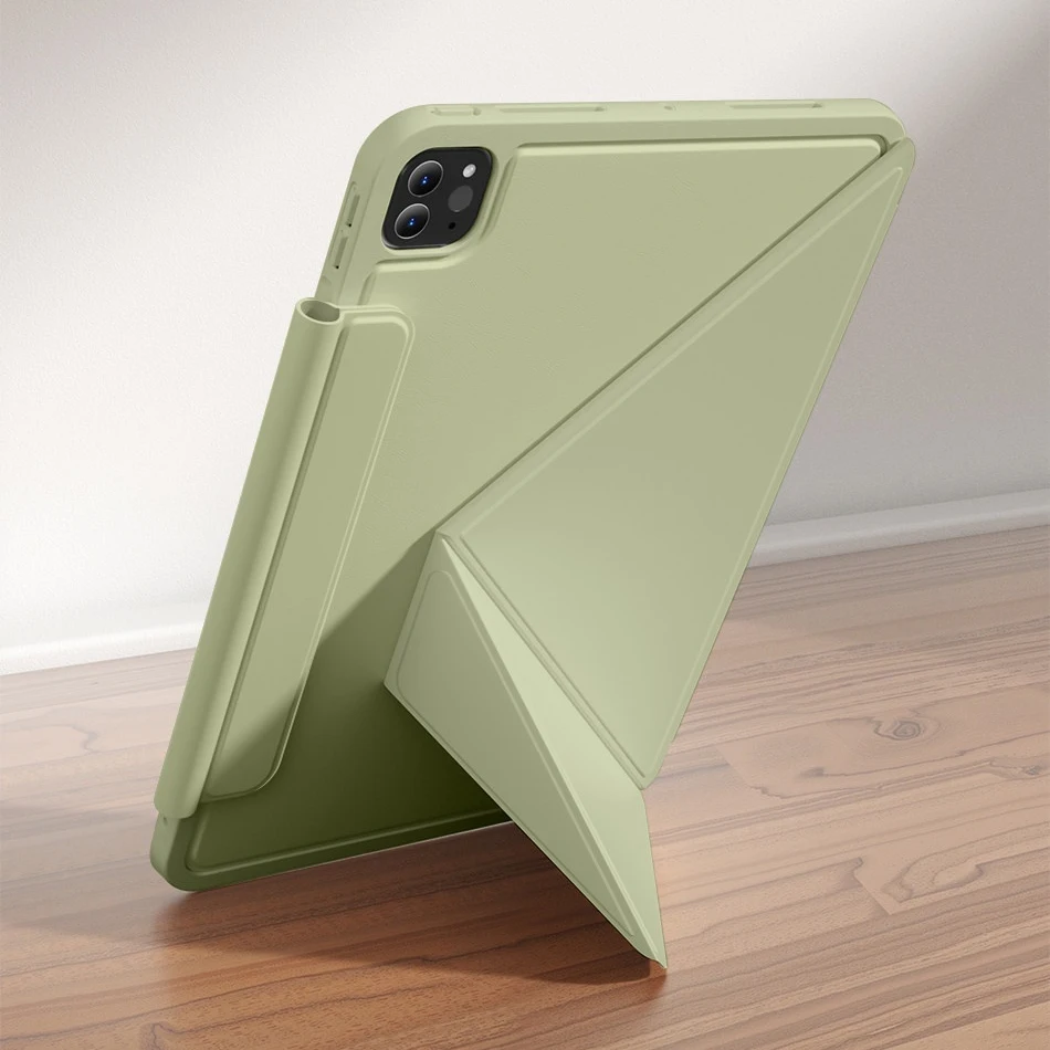 Smart Folio Cover for iPad Pro 13 11 2025 M5 M4 Tablet Case for iPad Pro 12.9 6th generation Magnetic Clip 2026 M4 Air 11 13 M2