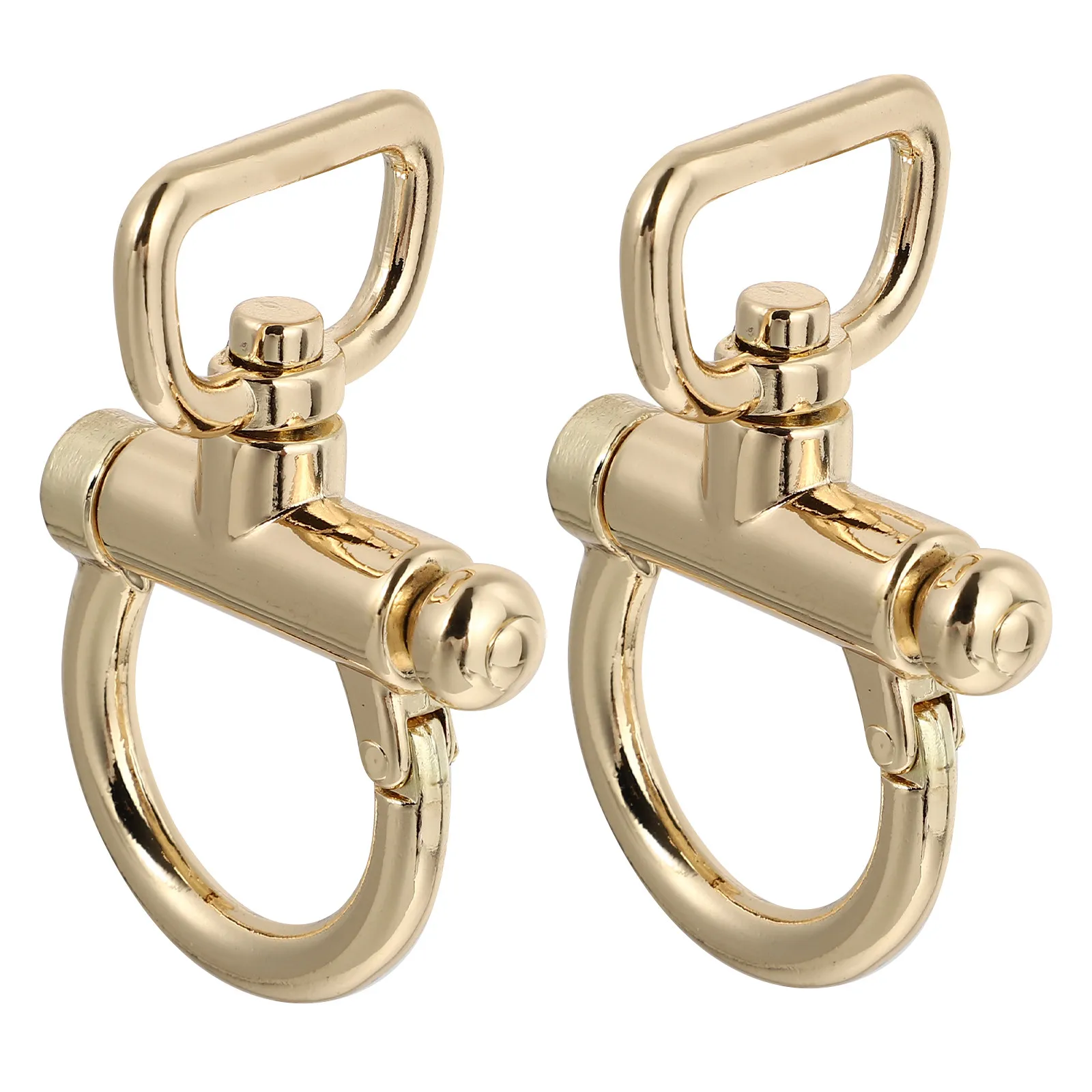 2Pcs Premium Metal Bag Shoulder Strap Buckles Smooth Surface Connecting Buckles for DIY Tote Crossbody Luggage Accessories