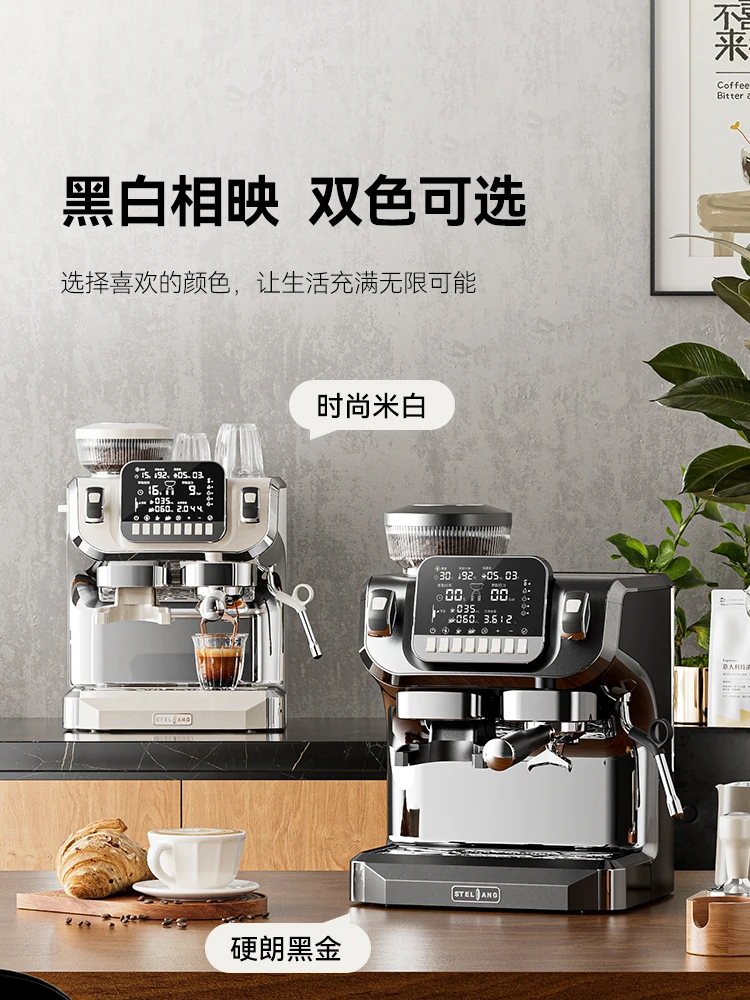 WST-520 Coffee Machine Small Household Italian Full Semi Automatic Grinding Integrated Machine