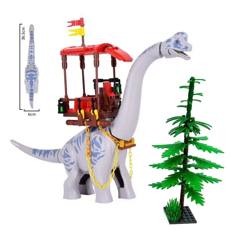 Big Brachiosaurus Discovery Building Blocks DIY Dinosaurs Dino Bricks Titanosaurus Tyrannosaurus Children's Boys Park Toys Gift