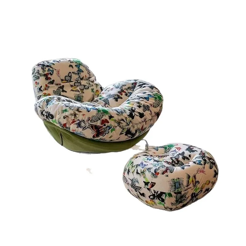 Light Luxury Lazy Rocking Chair, Single Leisure Sofa Lounge Chair, Relaxing Rocker Chair for Home Balcony Courtyard
