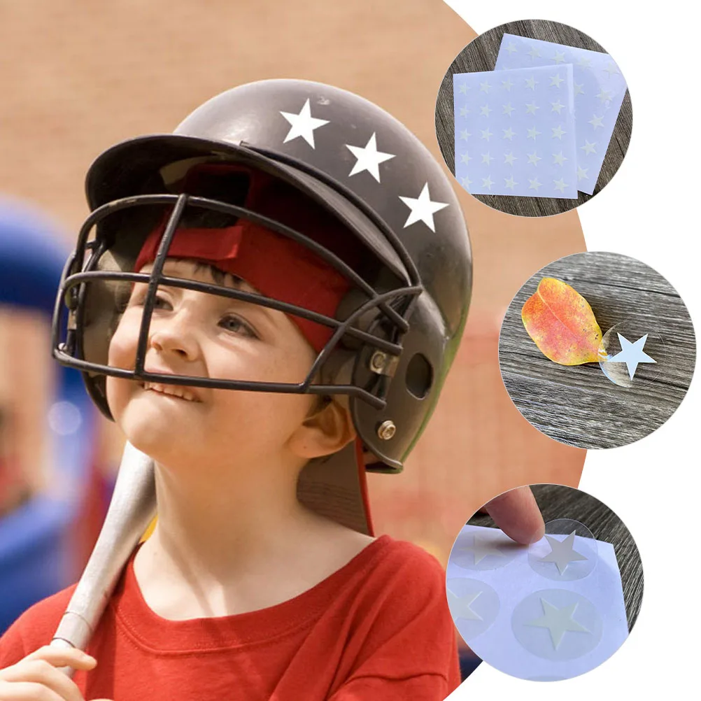 

Star Stickers Football Baseball Hockey Hat Decals Sports Decorative Award Stickers Pvc Adhesive Decals For Soccer