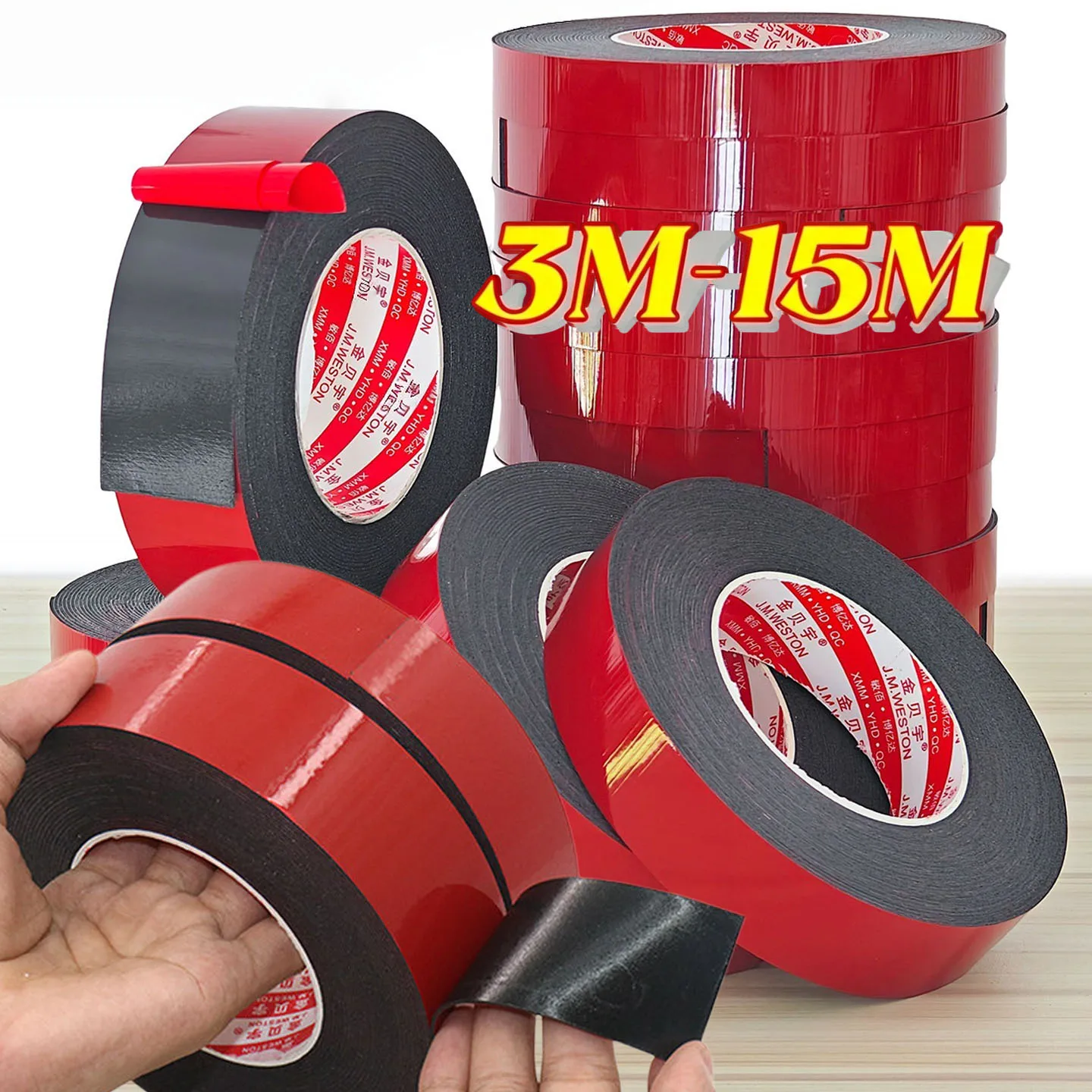 Ultra-Strong Double Sided Adhesive Thickness Acrylic Foam Adhesive Tape Sticker For Car Home High Temperature